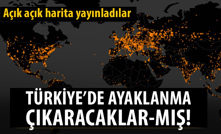 Dünyayı tedirgin eden harita! Türkiye'yi de hedef aldılar