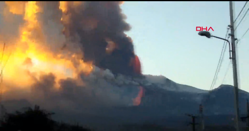 İtalya’da Etna Yanardağı’nda şiddetli patlama
