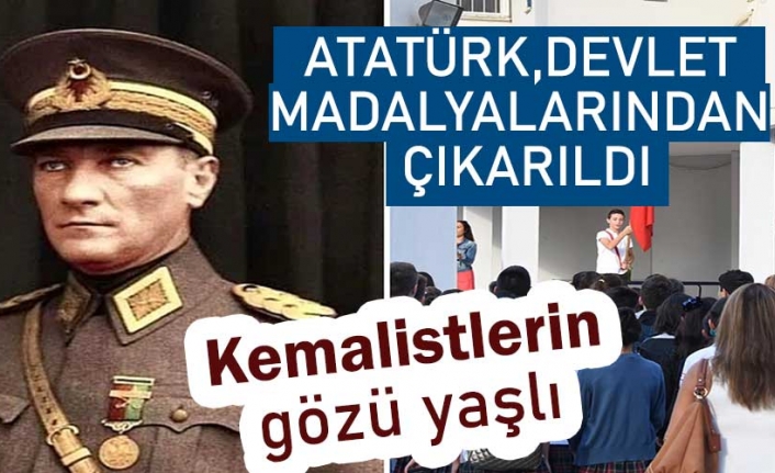 Atatürk, devlet madalyalarından çıkarıldı