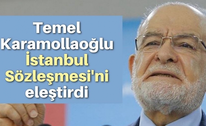 Temel Karamollaoğlu İstanbul Sözleşmesi'ni eleştirdi