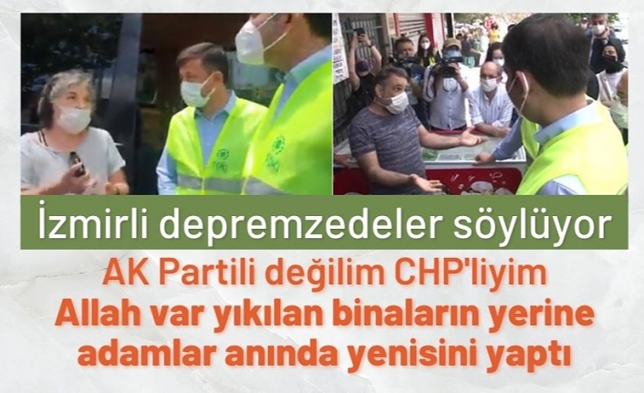 İzmir'de CHP’li vatandaşlar, Murat Kurum’a konutlardan dolayı teşekkür etti