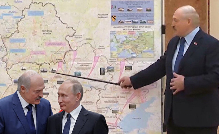 Skandal harita: Belarus lideri yanlışlıkla paylaştı Putin'in gizli planı ifşa oldu