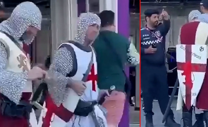 Dünya Kupası'nda Haçlı kostümleri giyen taraftarların stada girişi yasaklandı