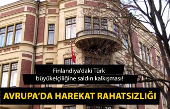 Avrupa'da harekat rahatsızlığı! Finlandiya'daki Türk büyükelçiliğine saldırı düzenlendi