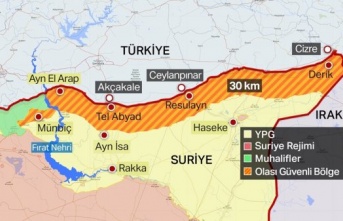 Suriye'ye operasyonda ilk hedef 120 km'lik hat