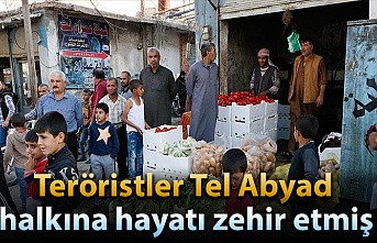 Teröristler Tel Abyad halkına hayatı zehir etmiş