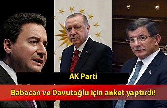 AK Parti, Babacan ve Davutoğlu için anket yaptırdı! İki isim toplamda yüzde 1 oy alıyor