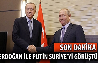 Cumhurbaşkanı Erdoğan ile Putin Suriye'yi görüştü