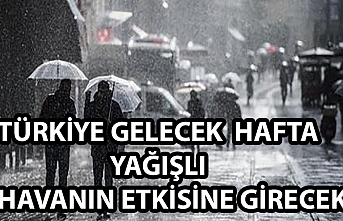 Türkiye gelecek hafta yeni yağışlı havanın etkisine girecek