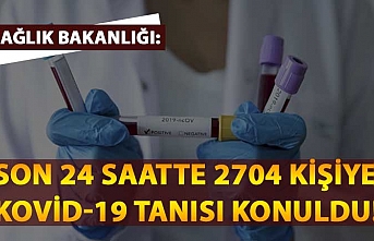 Sağlık Bakanlığı: Son 24 saatte 2704 kişiye Kovid-19 tanısı konuldu