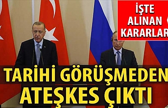 Tarihi zirve sonrası Erdoğan ve Putin tek tek açıkladı! İdlib'de anlaşma sağlandı