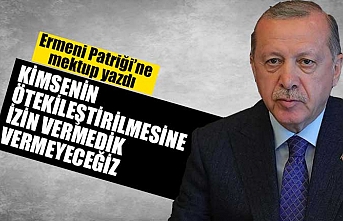 Erdoğan'dan, Türkiye Ermenileri Patriği Maşalyan'a mektup