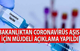 Bakanlıktan Coronavirüs Aşısı İçin Müjdeli Açıklama Yapıldı