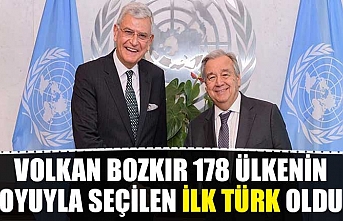 Volkan Bozkır 178 ülkenin oyuyla seçilen ilk Türk oldu