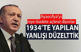 Erdoğan, Ayasofya eleştirilerine yanıt verdi