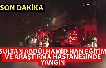Üsküdar'daki Sultan Abdülhamid Han Eğitim ve Araştırma Hastanesinde yangın
