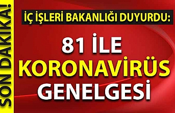 Başkan Erdoğan'ın talimatıyla 81 ile koronavirüs genelgesi!