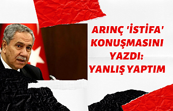 Hükümete yakın isim Erdoğan'la Arınç'ın "İstifa" konuşmasını yazdı: Yanlış yaptım