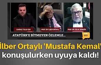 İlber Ortaylı 'Mustafa Kemal' konuşulurken uyuya kaldı
