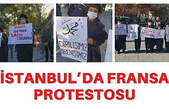 İstanbul’da Fransa protestosu