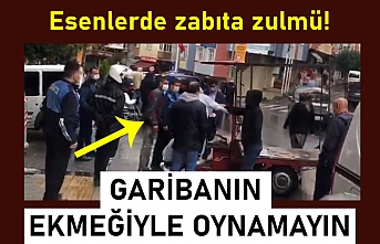Zabıtalar İstanbul Esenler'de kağıt toplayanlara engel oldular