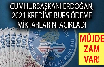 Cumhurbaşkanı Erdoğan, 2021 kredi ve burs ödeme miktarlarını açıkladı