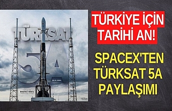 Türkiye için tarihi an! SpaceX'ten Türksat 5A paylaşımı