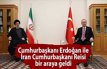 Cumhurbaşkanı Erdoğan ile İran Cumhurbaşkanı Reisi bir araya geldi