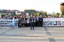 Çin'in Doğu Türkistan'a yaptığı zulüm Erzurum'da protesto edildi