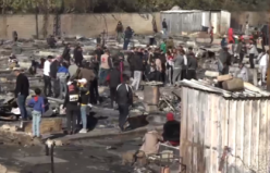 Lübnan'da Suriyeli mültecilerin yaşadığı kampın yakılmasının ardından onlarca aile sokakta kaldı