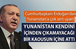 Cumhurbaşkanı Erdoğan'dan Yunanistan'a...