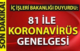 Başkan Erdoğan'ın talimatıyla 81 ile koronavirüs...