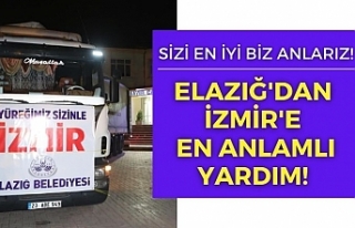 Elazığ’dan depremin vurduğu İzmir’e 1 tır...