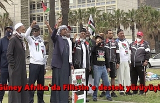 Güney Afrika'da Filistin'e destek yürüyüşü