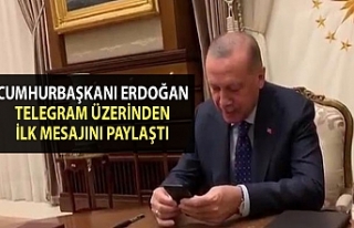 Cumhurbaşkanı Erdoğan, Telegram üzerinden ilk...