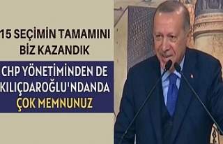 Başkan Erdoğan: Biz bu CHP yönetiminden memnunuz