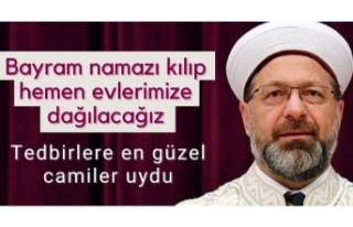 Ali Erbaş: Salgın tedbirlerine en güzel camilerde...