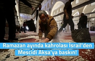 İsrail askerlerinden Mescidi Aksa'ya baskın:...